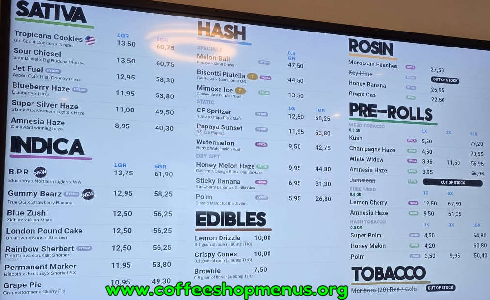 menu picture